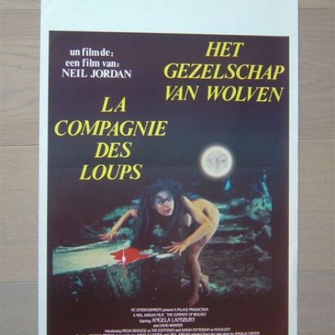 'La compagnie des loups' (In the company of wolves) Belgian affichette